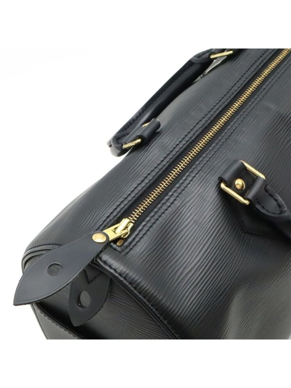 Louis Vuitton Epi Speedy 30 Handbag Mini Boston Bag Soft Leather Noir Black - Picture 5 of 9
